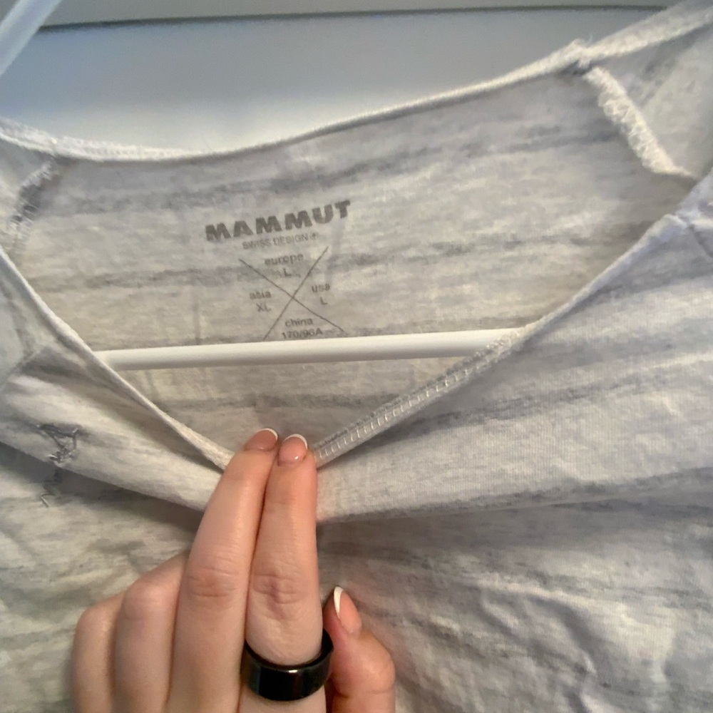 Mammut Gray Short Sleeve Tee